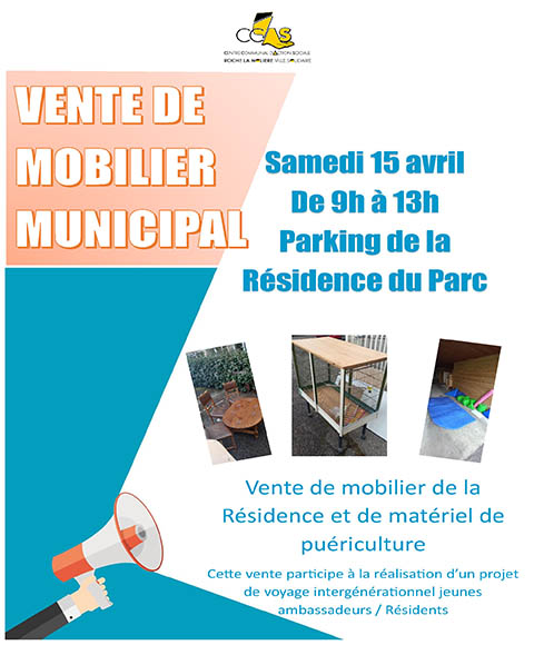 Vente de mobilier municipal